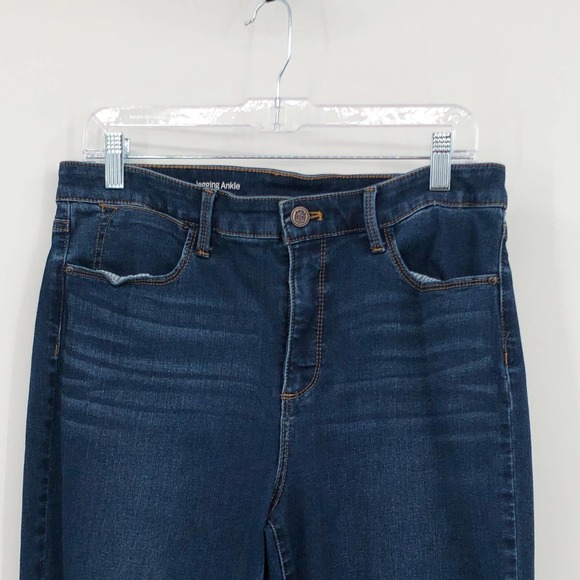 Talbots Flawless Jeggings High Rise Ankle Cut Dark Wash Size 12 - Picture 2 of 8